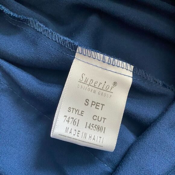 Superior Uniform Blue Scrub Pants 2 Pair Total Pull On Womens Size Small Petite - Picture 7 of 8